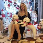 Madeleine Matar Instagram - Twinkle lights, cozy nights, and the joy of sharing Christmas with my two best furriends. 🐾🎅 Unleashing the holiday magic with my dynamic doggy duo. #FestivePups #ChristmasCuddles #MadeleineMatar #مادلين_مطر