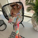 Madeleine Matar Instagram - Tropical chic is my summer pick! 🌺👒 #MadeleineMatar #مادلين_مطر في ضيافة الحبيبة @rababalnuaimi