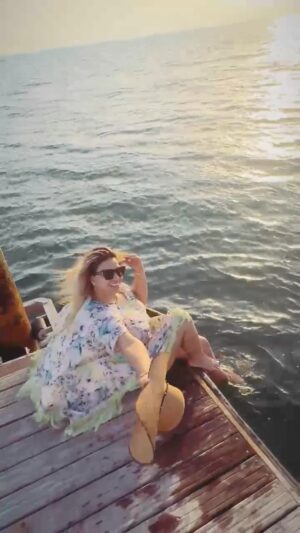 Madeleine Matar Instagram - Life is better by the sea. 🌊☀️ Nothing beats the sound of waves and the salty breeze. 

#BeachLife #SeaLovers #OceanVibes #MadeleineMatar #مادلين_مطر