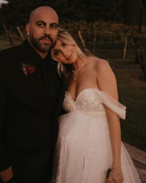 Madisson Hausburg Instagram - 10.21.21 ❤️ My wedding was literally a dream. I was 7 months pregnant with Elliot and I wouldn’t have wanted it any other way. I am so grateful for all the incredible people and vendors who made this day possible.

Event planner: @oroeventco 
Flowers: @tailoredtwig
Venue: @misionlagoestate 
Rentals: @gabroeventservices 
Photography: @paigestellutophoto 
Videography: @onlywavetv 
Accommodations: @hardrocktampa 
Cake: @elisespieces22 
Hair: @cheyanne_hair 
Make up: @melissa_colletteartistry 
Wedding dress: @stefanienaylor 
Bridesmaids dresses: @mumuweddings 
Catering: @cblundys 
Music: @dj_juicy_one & @candi_theviolinist 
Photo booth: @posyexchange 
Neons: @novachrome_design_studio

And a special shout-out to all our family and friends and SK film crew who joined us on this special day! Watch it all begin to unfold tonight on Siesta Key at 9pm💕