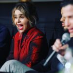 Mae Whitman Instagram - Oh man we had the time of our lives at the @uphereonhulu FYC screening and got to hang with lots of the amazing people who made the show like literally find someone who looks at you the way I look at the crew when I see them in the audience at the q and a :,) I love this show so much and every single person who worked on it 🌹🌹🌹also peep my chic look thank you Stylist @deborahfergusonstylist Hair @anthonycampbellhair Make up @gpcbeauty Knit dress @anteprima Jacket: vintage @jeanpaulgaultier @paumelosangeles Boots @larroude Bag @prada