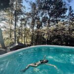 Maggie Civantos Instagram - Primer chapuzón de mi primavera, despidiendo este maravilloso país! Spring has sprung and autumn has come 🌻🌼 The last leg of our journey has been peaceful and beautiful #sanmartindelosandes #patagoniaargentina 🤍🫶🏼 Gracias @may_ariadna por organizar nuestro viaje! 🙏🏻 @rotui_apart_hotel San Martin De Los Andes, Patagonia, Argentina