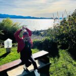Maggie Civantos Instagram - … #bariloche ☀️ 🐎🍫🌍🤍🇦🇷 entre lagos, caballos y cerveza. @hotelsoldelnahuel.bariloche @may_ariadna 🫶🏼 Bariloche, Argentina