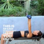 Maggie Q Instagram - If you get to the gym and are feeling lost here is a quick dumbbell workout for arm strength and toning. Pair this with a stretch, 10-20 minutes of cardio, and you’re set in sweat. Three reasons to strength train for women: Bone Density: As women age, they become more susceptible to osteoporosis. Weight-bearing exercises help improve bone density and reduce the risk of fractures as we age. Metabolism Boost: Metabolism tends to slow down with age. Increasing muscle mass through strength training can help women maintain a healthier weight throughout their lives. Joint Health and Mobility: Strength training can enhance joint stability and reduce the risk of arthritis. Improved muscle strength also aids in maintaining better posture and balance, contributing to overall mobility and reducing the likelihood of injuries.