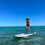 Maggie Q Instagram - Paddle boarding and kayaking are great exercise. But honestly, I just love being out on the water, with marine life all around me! What’s your favorite water sport?🌊