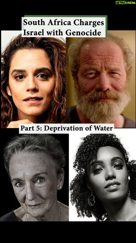 Maisie Richardson-Sellers Instagram - Episode 5 Peter Mullan, Sepideh Moafi, Maisie Richardson Sellers and Kathleen Chalfant read the section “Deprivation of access to adequate Water to Palestinians in Gaza.” This is the 5th video in a sequence that goes in depth into South Africa’s dossier charging Israel with genocide at the International Court of Justice. The entire cast: Khalid Abdalla, Tunde Adebimpe, Gbenga Akinnagbe, Adam Bakri, Kathleen Chalfant, Steve Coogan, Liam Cunningham, Charles Dance, Natalie Diaz, Stephen Dillane, Inua Ellams, Paapa Essiedu, Lena Headey, Aida El-Kashef, Maaza Mengiste, Tobias Menzies, Sepideh Moafi, Indya Moore, Peter Mullan, Cynthia Nixon, Maxine Peake, Dario Ladani Sanchez, Susan Sarandon, Maisie Richardson Sellers, Alia Shawkat, Wallace Shawn, Morgan Spector, Carice van Houten, Harriet Walter Every state has a legal duty to support South Africa’s case and uphold the Genocide Convention. Please apply pressure on your country if they have not supported the case. @susansarandon @maisiersellers @maazamengiste @sepidehmoafi @adambakri @betteblavatsky @gbengaakinnagbe @tadebimpe @cynthiaenixon @inuaellams @epluribusyourmom @pessiedu @darioladani @leavecaricealone @iamlenaheadey @liamcunningham1 @khalid3bdalla @indyamoore @aidaelkashef