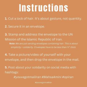 Maisie Richardson-Sellers Instagram - In solidarity with the women and children who are protesting for their fundamental human rights in Iran, join me in mailing a lock of hair (yours/synthetic/ wig) to the Iranian embassy. 
So many of you are asking how you can help? There have been countless direct requests from protestors asking us to bring international attention to their call for change. To magnify their voices. To make sure this phenomenal movement of resilience and strength, and the atrocities they are being met with, do not get ignored. Let’s keep the momentum going. 🖤

#youvegotmailiran #MashaAmini #OpIran