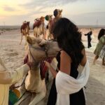 Maitreyi Ramakrishnan Instagram - lumpy horses with @forbesunder30 🐫🐪☀️