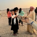 Maitreyi Ramakrishnan Instagram - lumpy horses with @forbesunder30 🐫🐪☀️