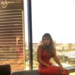 Malak Koura Instagram - Vegas in 🍓 | jumpsuit by @spotfashionegypt