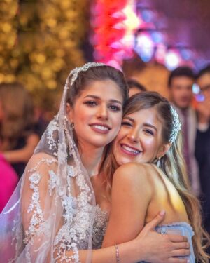 Malak Koura Instagram - My Mariam, no matter how old you become, you’ll always be my baby sister and daughter. No words can describe the happiness I felt to see you in your white gown. Wishing you and Islam a life of joy. Love you both so much ♥️⠀
⠀
Wedding planning by @bydinaiskander⠀
My dress by @samahmahrancouture⠀
My makeup by @maram.makeup0