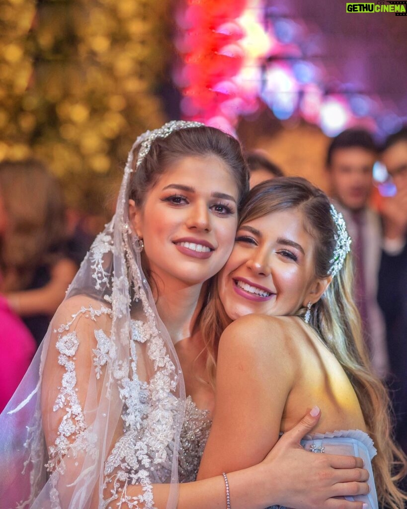 Malak Koura Instagram - My Mariam, no matter how old you become, you’ll always be my baby sister and daughter. No words can describe the happiness I felt to see you in your white gown. Wishing you and Islam a life of joy. Love you both so much ♥️⠀ ⠀ Wedding planning by @bydinaiskander⠀ My dress by @samahmahrancouture⠀ My makeup by @maram.makeup0