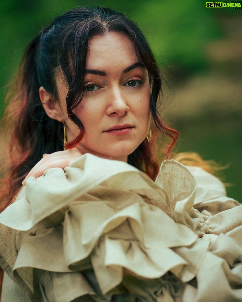 Malinda Kathleen Reese Instagram - A special shoutout to @annieleona__ , an incredible designer from Ireland, who’s Mist on the Moors shirt inspired the look of Everything I Need. Annie’s work is made of 100% Irish linen with sustainability as a focus. This blouse is from the “Thoughts of Home” collection, and each piece is inspired by the wild beauty of Ireland. I feel very lucky to have gotten to collaborate with her, and you’ll probably see more of her creations around ❤️✨ go check her out and tell her I sent you! 📷 @wjsandel