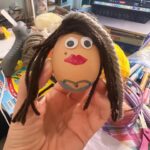 Mamrie Hart Instagram - Highly recommend decorating celebrity eggs then making your friends guess who they are. Presenting: Weird Al YOLKavich. Christina EGGuilera (drrrty Xtina era obvs). MiSHELL Visage. And, completely unrelated, my new favorite purse from the Dollar King. The glamour never ends.