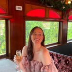Mamrie Hart Instagram - I’ve been wanting get on board this beauty for a minute and got to do it with a couple of babes. Champagne. Gingerbread creme brûlée. Risotto. The views. The vibes. I felt like a real classy broad. Love me some @winetrain ☁️ 🚂 ☁️ 🍷