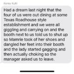 Mamrie Hart Instagram - The Psychobabble/TMGW group chat was on one yesterday. It’s always lovely when you see how your friends subconscious thinks of you. 🤣 cc: @tyleroakley @koreykuhl @gracehelbig