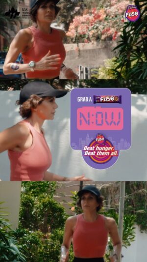 Mandira Bedi Instagram - The Fuse Hunger Sticker is here at your aid for the TCS World 10k run ! And Beating your toughest competition was never this easy… or this fun! 
With this innovative sticker on your arm and a Fuse in your pocket, there’s no way hunger stands a chance.

So stickers on, hunger gone… race on!

#BeatHungerBeatThemAll
#FuseHungerSticker
#TCSWorld10K #CadburyFuse
#theofficialsnackingpartner