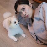 Mandy Wong Instagram – 好耐無同呢粒糯米糍Mochi合照，終於肯望鏡頭啦🫣🥹🙏🏻
🐶有人話我哋越嚟越似樣😯