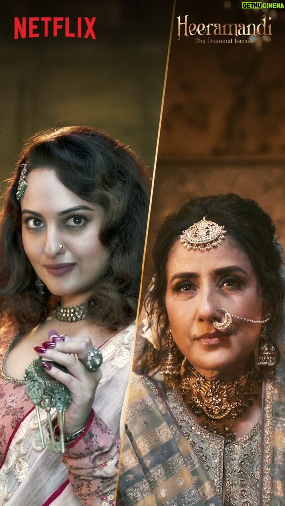 Manisha Koirala Instagram - Fareedan ka inteqaam aur Mallikajaan ka guroor, jab aamne saamne aayenge, tab khulenge iss kahaani ke saare pehelu! 💎👑 Heeramandi: The Diamond Bazaar premieres 1st May, only on Netflix! #HeeramandiOnNetflix #SanjayLeelaBhansali @bhansaliproductions @prerna_singh6 @m_koirala @aslisona @aditiraohydari @sharminsegal @therichachadha @iamsanjeeda @fardeenfkhan @taahashah @shekhusuman @adhyayansuman @rimpleandharpreet @shriparamanijewels