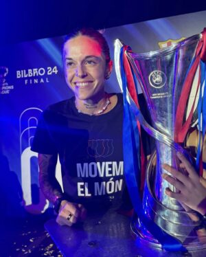Mapi León Instagram - Cuando se gana la Champions (dos de forma consecutiva) y haces un póker de títulos, se celebra y punto. Dentro vídeos de la noche 😎😅