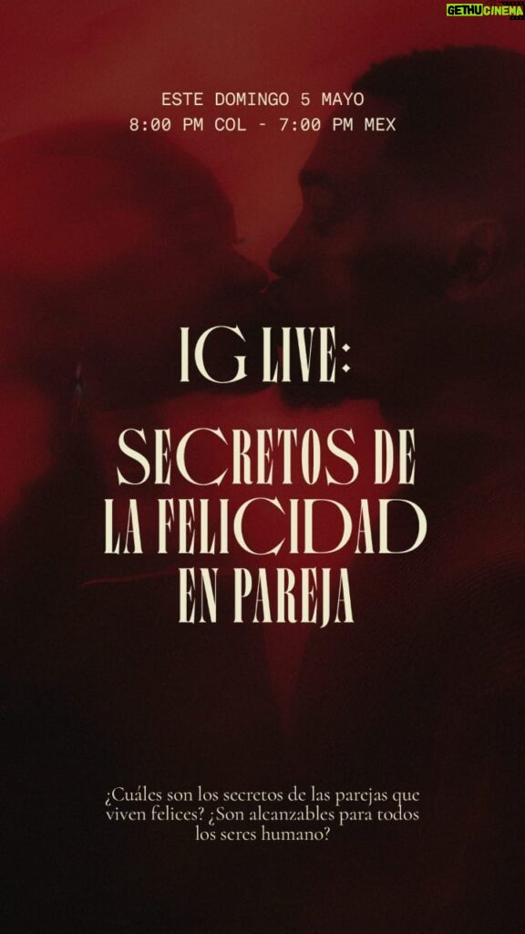 María Fernanda Yépes Instagram - Conoce en este Live los 6 secretos top de la felicidad en pareja que nos comparten @Taykum el Dr. José García Marín y la Dra. Lourdes Rubín @lourdes_rc psicoterapeutas de pareja y especialistas por más de 20 años en masculino y femenino, donde vemos una mirada completamente expansiva y refrescante para construir esa relación que todos nos soñamos.