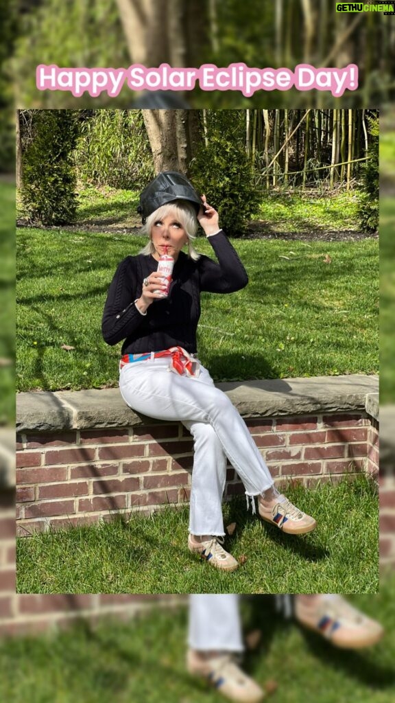Margaret Josephs Instagram - Happy Eclipse Day! 🌚👧🏼💓 How to stylishly Soirée with the sun on Eclipse day 😎 @drinksoiree #drinksoiree #solareclipse2024
