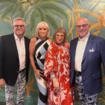 Margaret Josephs Instagram - There is nothing better than supporting @habitatgpbc and honoring the queen of the shiny sheets my love @mindycohn !! 🌴👑💓👧🏼😘 Glam: @chiky.mua Dress: @emiliopucci