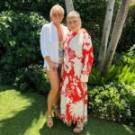 Margaret Josephs Instagram - Living my best Palm Royale life with my love @mindycohn 🌴🩷💋👧🏼#palmbeach