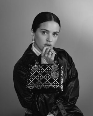 Maria Grazia Chiuri Instagram - Welcome to the Dior family @Rosalia.vt! 
I am so thrilled to have Rosalia as the latest @dior global ambassador. 
I have always been a huge fan of her music and her ability to combine her Spanish musical roots with a modern contemporary spirit. 
I am so happy for Rosalia to be  the new lady dior woman and share this journey together 🌹
 
©️@collierschorrstudio
Styled by @elinesvahn_