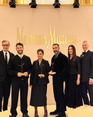 Maria Grazia Chiuri Instagram - I feel so honoured to receive the Neiman Marcus Award for Distinguished Service in the Field of Fashion 2024, the same one awarded to Monsieur Dior in 1947, and so many other great creatives. I am very fortunate to be able to make an impact on the fashion world through my work, and to continuously use my platform to promote women’s empowerment. Thank you Geoffrey and Lana, thank you Neiman Marcus for this recognition and congratulations to the fellow winners of this year’s awards @simon_porte_jacquemus and @danielroseberry