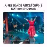 Maria Rita Instagram - Quem conhece uma pessoa de peixes que é de mergulhar profundamente nos olhares, um oceano de sentimentos? Marca aqui nos comentários! #EMR #PraTodosVerem Arte digital com o texto A pessoa de Peixes depois do primeiro date e um vídeo de Maria Rita cantando em cima do palco vestida de vermelho.