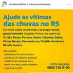 Maria Rita Instagram – não dá para falar de outra coisa nesse momento. são quase 100 mortos confirmados, mais de 1 milhão de pessoas afetadas e um estado inteiro devastado.

QUALQUER ajuda nesse momento é válida e necessária. no carrossel, tem uma lista de instituições confiáveis que estão recebendo doações para ajudar o povo gaúcho, cada uma a seu modo.

escolha ao menos uma dessas, ou outra(s), mas ajude da maneira que puder, mesmo que seja compartilhando.

e fica checando meus stories, também. vira e mexe to jogando informações que meus familiares da região de porto alegre me pedem pra compartilhar.