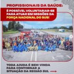 Maria Rita Instagram - • REPOST • A Força Nacional do SUS está com o cadastro para profissionais voluntários aberto! 📌 Se você tem interesse em ajudar as vítimas atingidas pelas enchentes e inundações na Região Sul, voluntarie-se pelo formulário de inscrição disponível no link da bio. Se preferir, copie o cole o link a seguir em seu navegador: http://bit.ly/BancoDeVoluntario 🔎 Para conhecimento: a Força Nacional do Sistema Único de Saúde é um programa de cooperação voltado à execução de medidas de prevenção, assistência e repressão a determinadas situações, como desastres ambientais. #ForçaNacionaldoSUS #SUS #MinistériodaSaúde #GovernoFederal #RioGrandedoSul