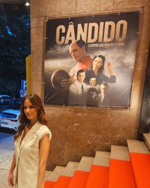 Mariana Monteiro Instagram - "CÂNDIDO" 
Realizado pelo extraordinário @jorgepaixaodacosta1, produção @ukbarfilmes  e casting pela @patricia._vasconcelos , uma história sobre um espião que veio do futebol, chega amanhã dia 9 de Maio, às salas de cinema do país.

Muito feliz por integrar este elenco Maravilhoso!!
Vemo-nos numa sala de cinema? 🎞

@hitmanagement 

Special thanks:
@mais.que.uma
Beauty @danielainacio.mua 
Styling @dianarconceicao × @styledby_raquel 
Look: @mango × @victoriabeckham 

📷 @luismoreira.lm