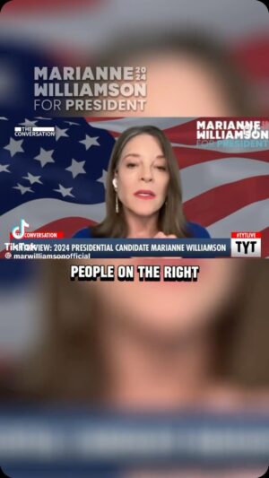 Marianne Williamson Instagram - The real political dichotomy is not between Left or Right, but between the powerful and the powerless. #Marianne2024