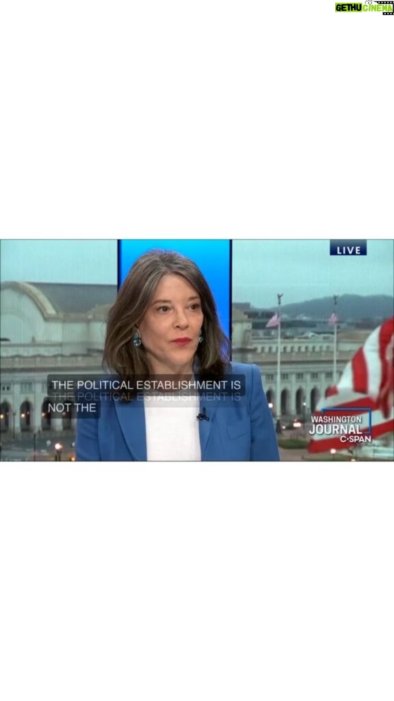 Marianne Williamson Instagram - On @cspan's Washington Journal | April 2, 2024 Full interview at the link in bio.