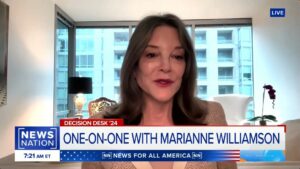 Marianne Williamson Instagram - Thanks for having me on this morning, News Nation!
 
We’re still on the ballots in eight states. President Biden has won the Democratic nomination, but people who vote for me in the later primary states such as New Mexico, Oregon, etc., can still use their voices to express an alignment with whatever agenda they agree with. Your votes still have influence!
 
See my statement in the homepage at marianne2024.com.

(Captions available on my YouTube page)