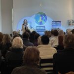 Marianne Williamson Instagram - I spoke in Ossining, New York tonight. One of the most amazing things about the experience is how similar the audiences are all over the country. It’s such a privilege to have a chance to travel like this. On one hand, the various parts of the country are so different. But the faces in the crowd are so the same. The intense listening. The obvious concern people feel for what’s happening in America, the intelligence you see so often displayed as a group, more so than you might necessarily pick up looking at any individual alone who is part of it. There clearly is such a thing as a group conscience. Some people say Americans are apathetic right now, but I don’t think so at all. I think people are simply processing the moment. Many of us simply can’t believe that things have come to this. We’re so obviously in trouble. It feels like something broke, and we have to figure out a way to put it back together. Tonight, as usual, someone asked me, “But what can we do?” and my answer is always the same: we’re doing it right now. We’re thinking all this through. We’re joining together and listening to each other, having a deep and meaningful conversation, and reflecting within ourselves on what it all means. The poet Rilke said we don’t always have the answer, and at times like that you simply live with the question. Wisdom has to marinate. No powerful action happens unless it is first preceded by powerful thought. We need to think deeply, open our hearts as well as our minds, and then act with courage. What that specifically looks like in any one person’s life only that person can discern. But this is the moment, whatever it is. Let your heart crack open, and then do what it is that it tells you to do. 💖