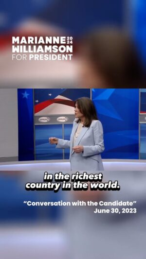 Marianne Williamson Instagram - A Big Lie of the corporatist status quo is that we just don’t have enough money for things (universal healthcare, education etc.) that are routinely granted to the citizens of every other advanced democracy. #Marianne2024