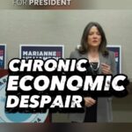 Marianne Williamson Instagram - When my career began, a crisis was usually an exception and not the rule in someone’s life. Now, for so many millions of people a state of crisis is the rule and not the exception. And that has everything to do with bad public policy. #Marianne2024 Full talk at the link in bio.