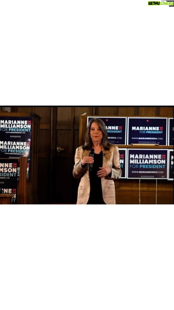 Marianne Williamson Instagram - An economic system should serve the people, but people today are living to serve an economic system. Economics has become our new false God. #Marianne2024.com Watch the full talk at the link in bio.