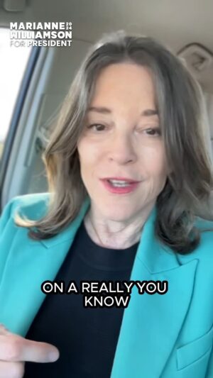 Marianne Williamson Instagram - When 39% of Americans are regularly skipping meals in order to pay their rent and millions of people are selling their blood plasma in order to survive, we still have a whole lot more to talk about. #Marianne2024