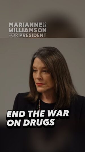 Marianne Williamson Instagram - It’s time to end America’s War on Drugs, and to treat addiction as a health issue instead of a criminal one. We need a Recovery Czar, not a Drug Czar. #Marianne2024