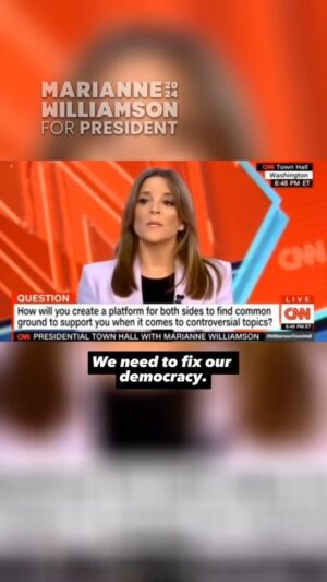 Marianne Williamson Instagram - The New Aristocracy routinely overrides the will of the American people. #Marianne2024