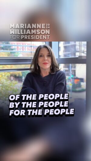 Marianne Williamson Instagram - Too many of our leaders are emotionally buffered from the economic stress of everyday Americans. Washington has become like a psychologically walled city. #Marianne2024