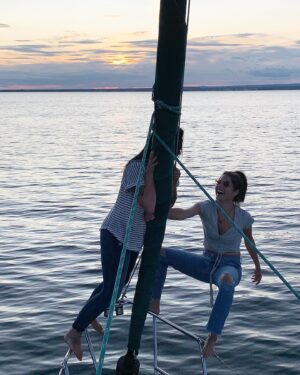 Marie Avgeropoulos Instagram - To the women that don’t take my $hit.... but also inspire the $hit outta me .... #thanks #women #friendship #mentors #teachers #thunderbay #canadiangirl #sailing #lakesuperior #greatlakes