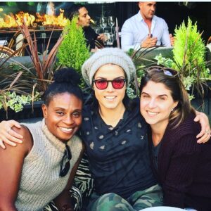 Marie Avgeropoulos Instagram - These women have much in common . Both sisters to me & mentors . Right,  my real life big sis Nicole ❤️ (get Instagram plz🙄) left @adinaporter my Seda #the100 fans will get that one .. 😊) 
.
.
.
.
.
. 
. 
#sisters #teachersofinstagram #pals #love