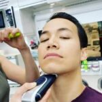 Marie Avgeropoulos Instagram - That time we did a toothbrush and a shave very early AM on set and I drooled all over myself and ruined the talented makeup depts artistry ! Whoops. Right . That’s why we brush over the sink . 🙄 Duh. Miss ya @shannonkook thanks for the childhood story and the 5AM chuckle #the100
