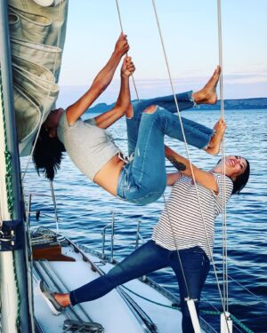 Marie Avgeropoulos Instagram - To the women that don’t take my $hit.... but also inspire the $hit outta me .... #thanks #women #friendship #mentors #teachers #thunderbay #canadiangirl #sailing #lakesuperior #greatlakes