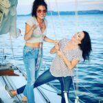 Marie Avgeropoulos Instagram - To the women that don’t take my $hit.... but also inspire the $hit outta me .... #thanks #women #friendship #mentors #teachers #thunderbay #canadiangirl #sailing #lakesuperior #greatlakes